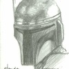 Topps Star Wars Galaxy 7, Sketch Card, Hayden Davis (2012)