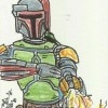 Star Wars Galactic Files 2 Sketch Card Dan Curto (2013)