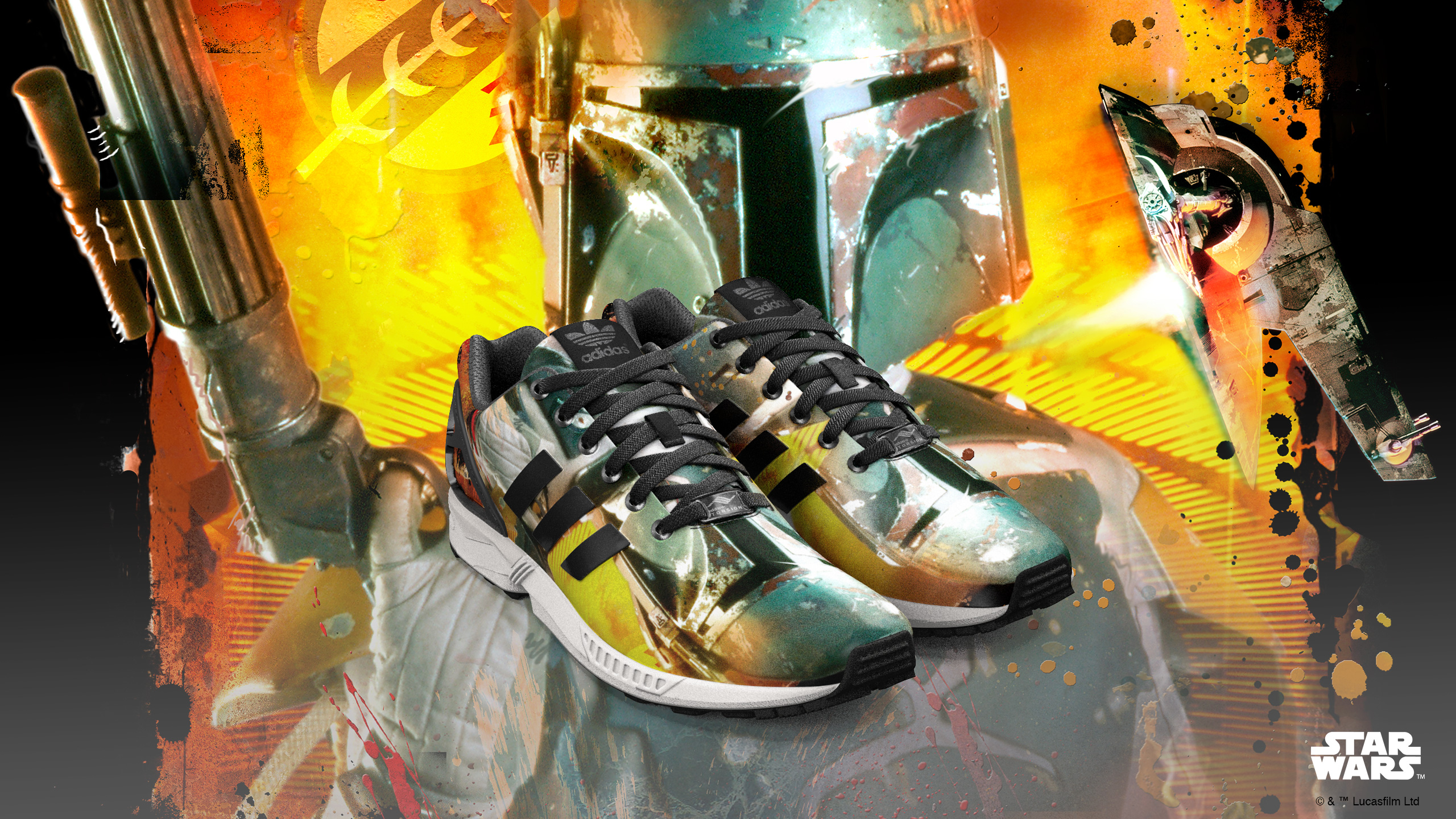 Adidas Originals ZX FLUX Boba Fett Shoes - Fett Collectibles - Boba Fan Club