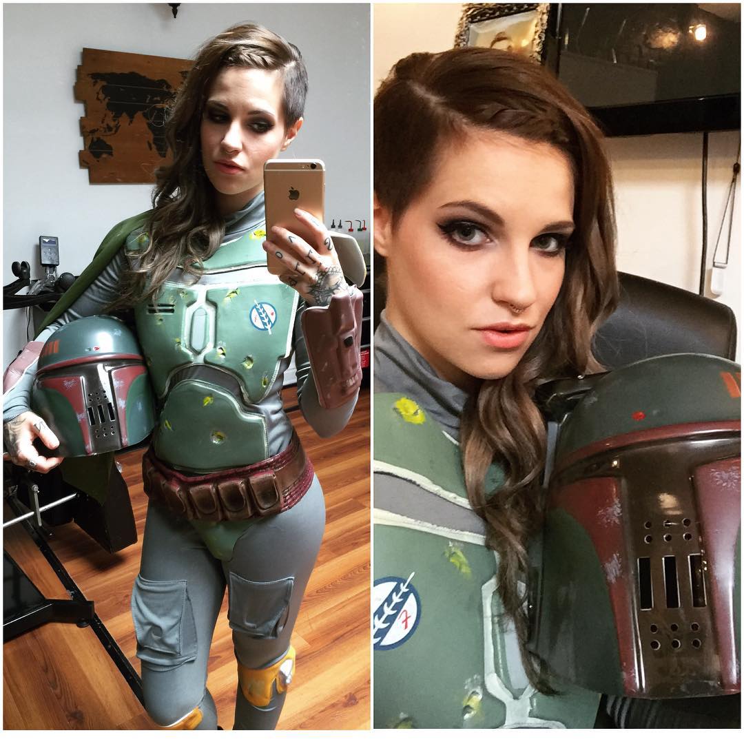 Female Boba Fett by Lauren Starkiller (2015) .