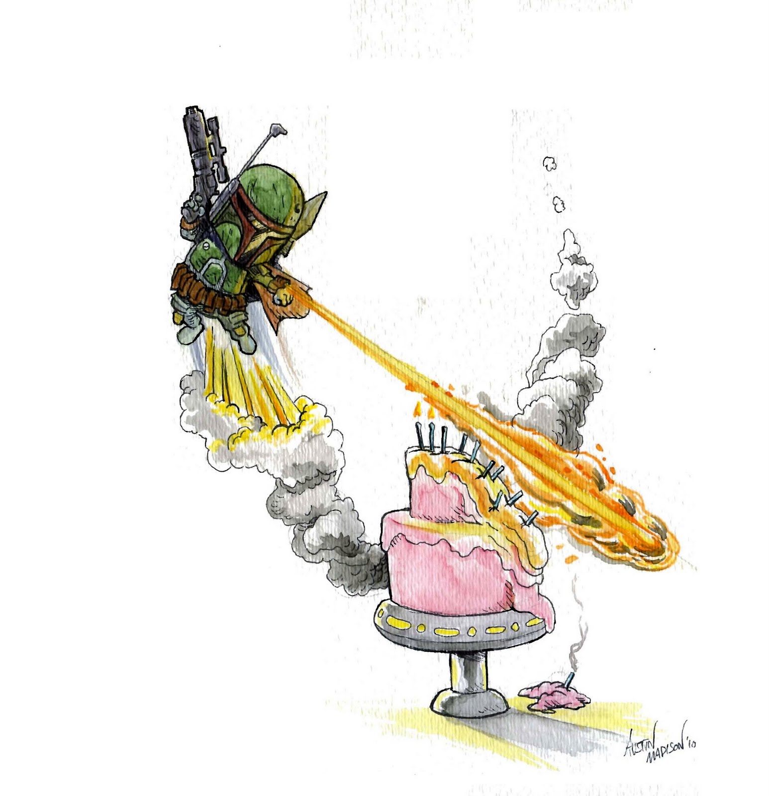 Boba Fett Happy Birthday by Austin Madison (2010) .