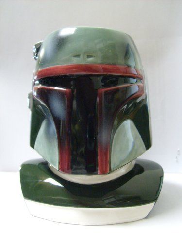 Star Wars Boba Fett Mug 1997, Vintage Figural Ceramic Mug by Applause,  Lucasfilm 1990s, Collectable Star Wars Mugs 