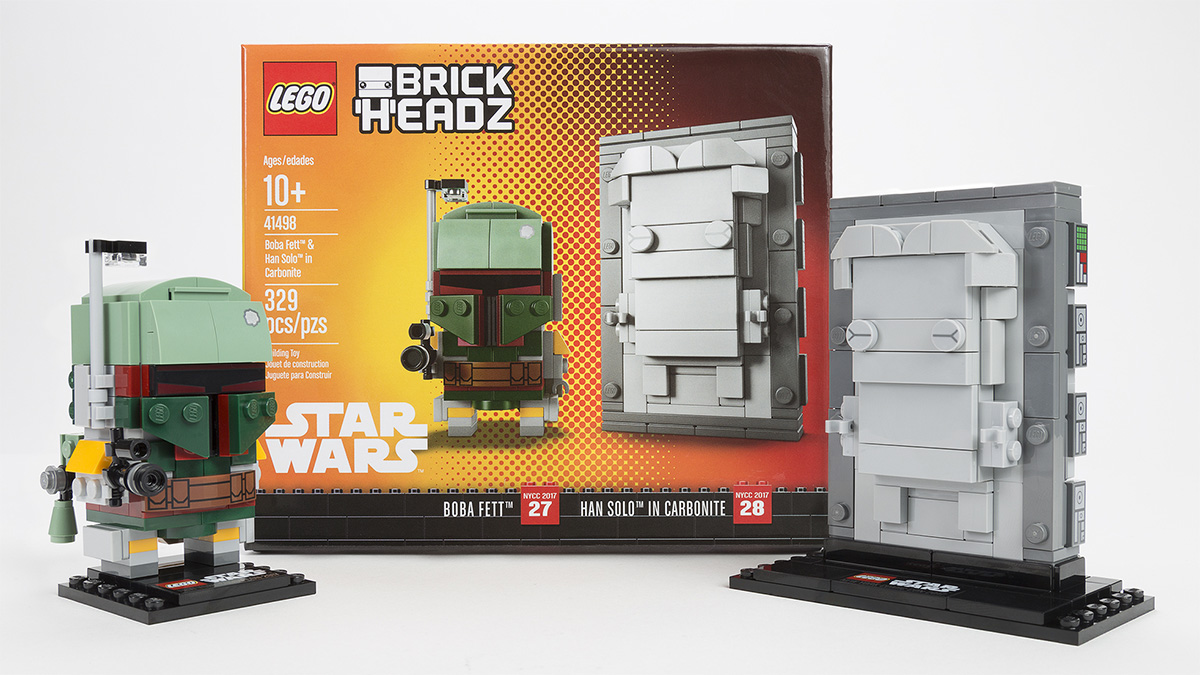 Lil afhængige At interagere BrickHeadz Boba Fett and Han Solo in Carbonite (41498) (NYCC Exclusive) -  Boba Fett Collectibles - Boba Fett Fan Club