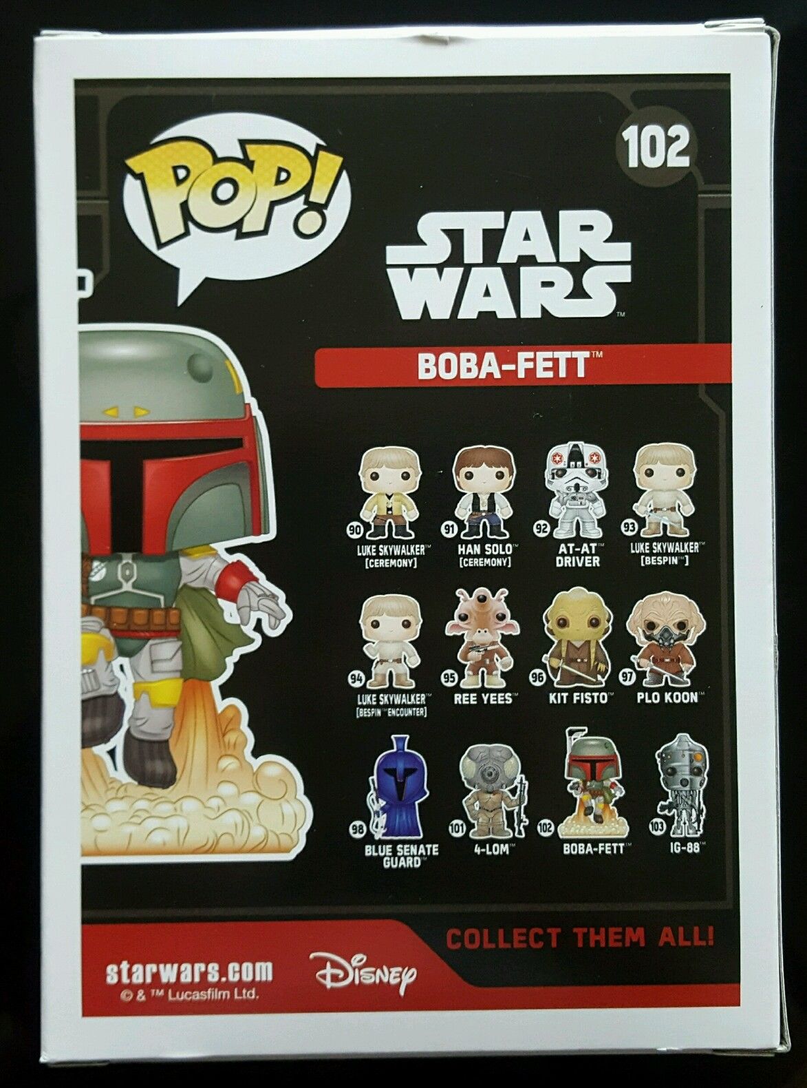 Funko Pop #102: Boba Fett (Smuggler's Bounty Exclusive) - Boba