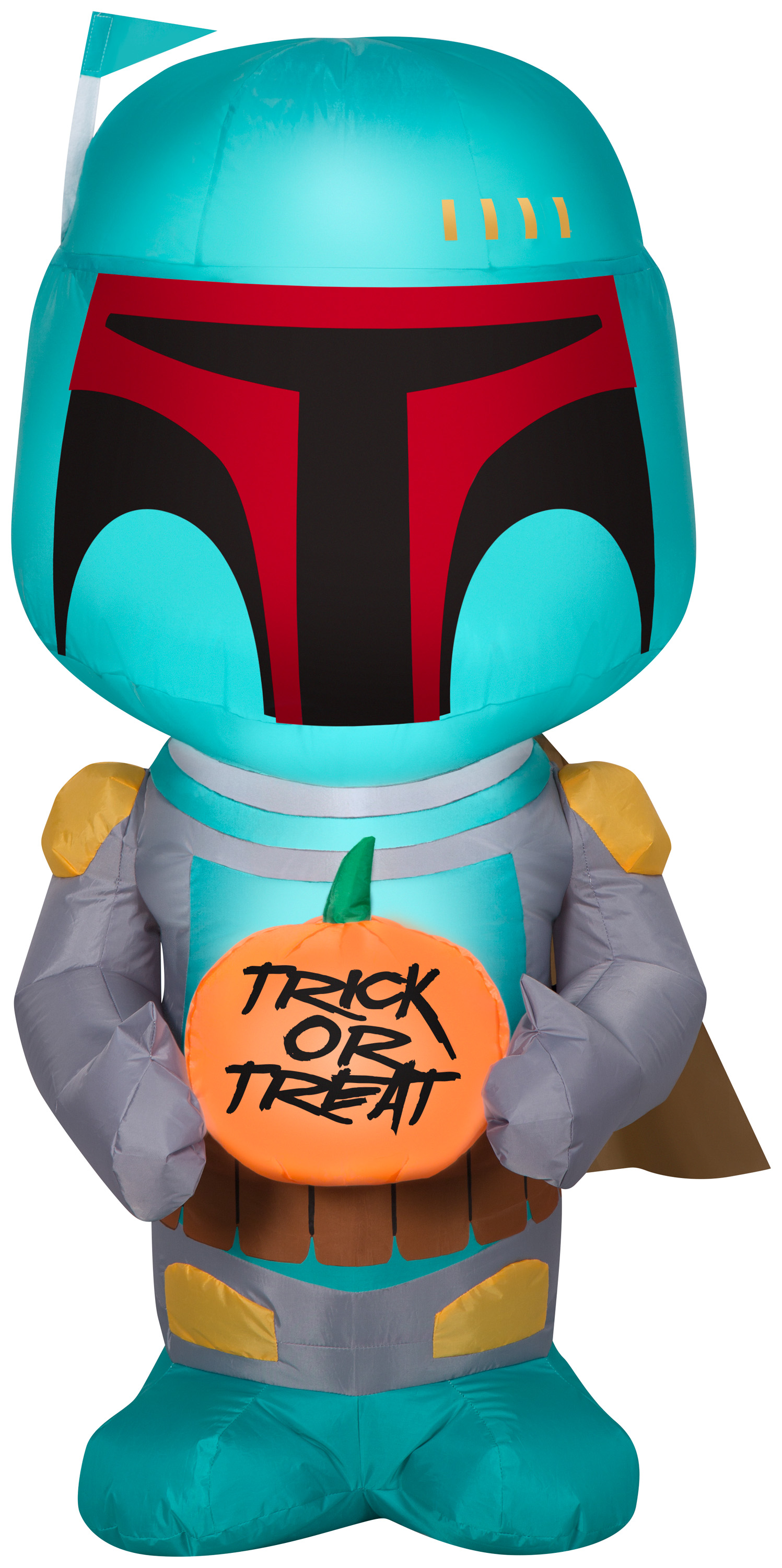 Gemmy Airblown Inflatable Boba Fett With Pumpkin Boba Fett 