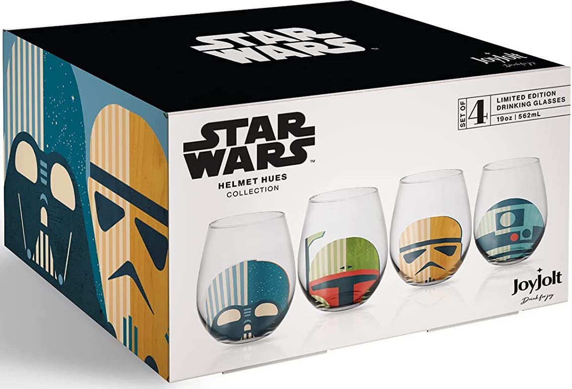 JoyJolt Star Wars Helmet Hues Drinking Glasses - Boba Fett Collectibles -  Boba Fett Fan Club