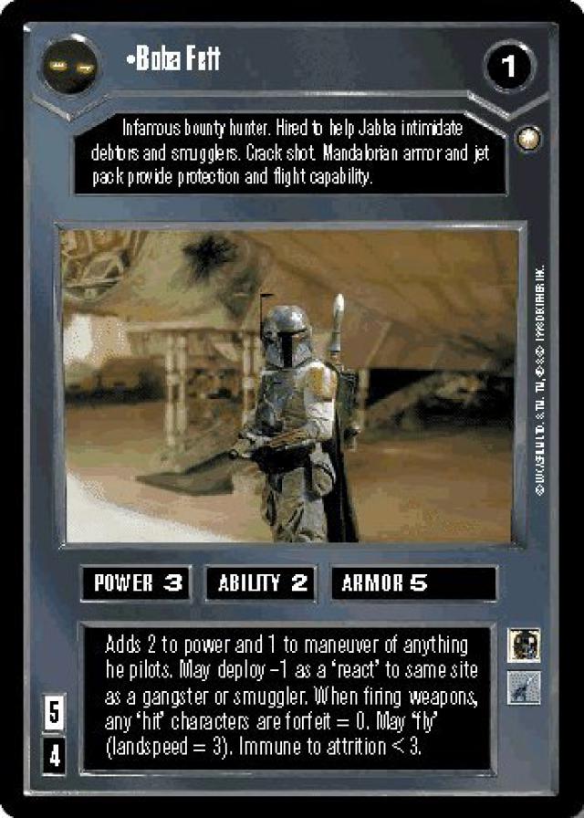 Star Wars CCG Special Edition Boba Fett - Boba Fett Collectibles
