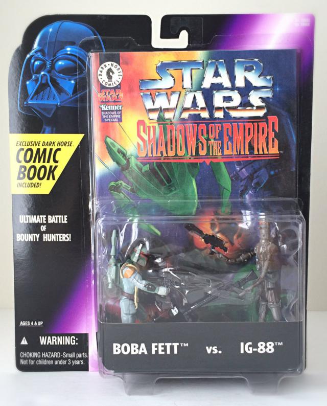Details about   90 's Kenner Star Wars Boba Fett vs IG-88 with Exclusive Dark Horse Comic Unopen 