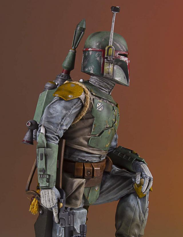 boba fett pewter statue