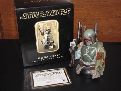 gentle giant fett boba bust deluxe mini 2003