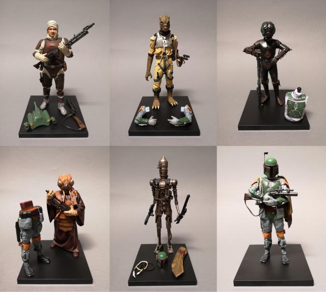 Details about   Star Wars Kotobukiya Bounty Hunters The Empire Strikes Back Used Boba Fett Bossk 