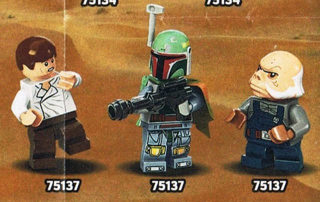 Lego Boba Fett 75137 75243 Bounty Hunter with Blaster Star Wars Minifigure 