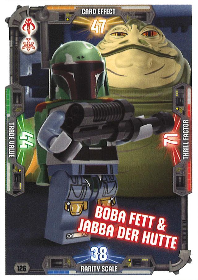 LEGO Star Wars Trading Card Collection 3 126 Boba Fett & Jabba the Hutt Boba Fett