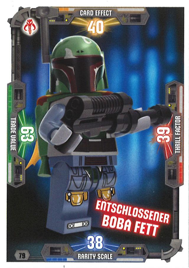 LEGO Star Wars Trading Card Collection 3 79 Boba Fett Boba Fett