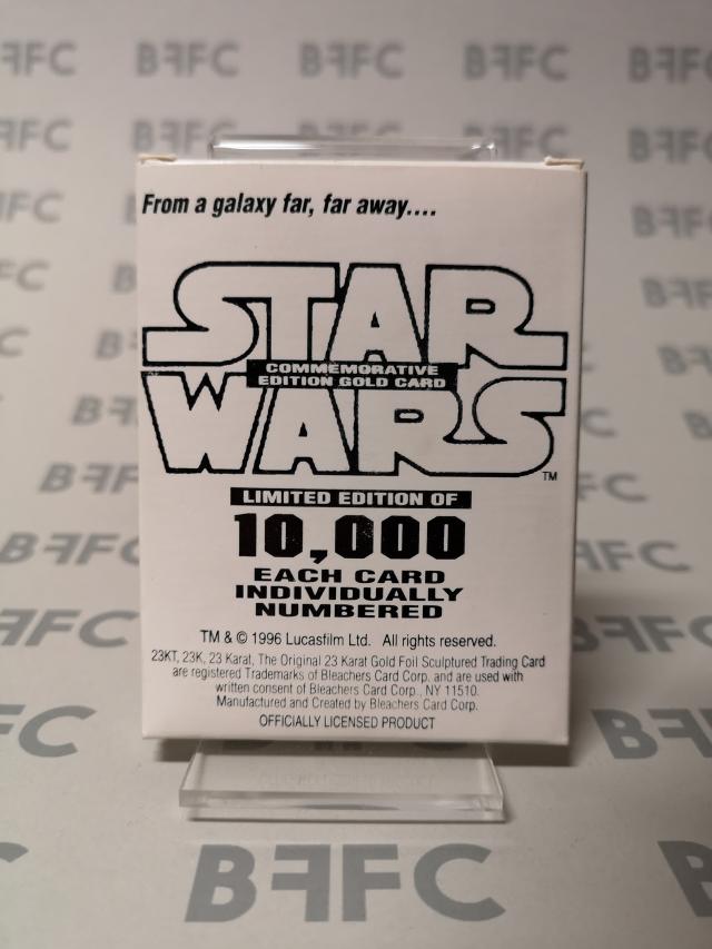 collectible 23kt gold star wars cards