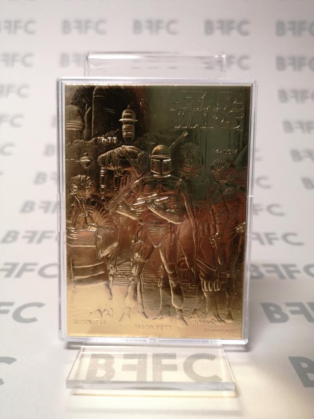 collectible 23kt gold star wars cards