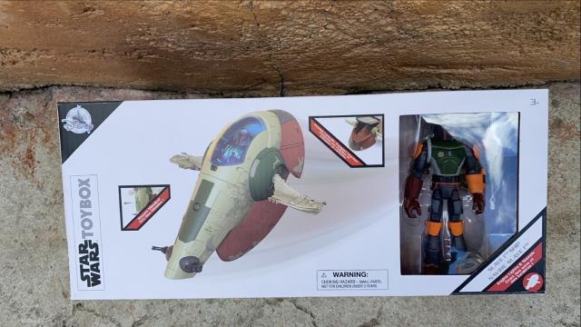 Disney Store Toybox SLAVE SHIP & BOBA FETT Action Figure Playset Star Wars 2020 