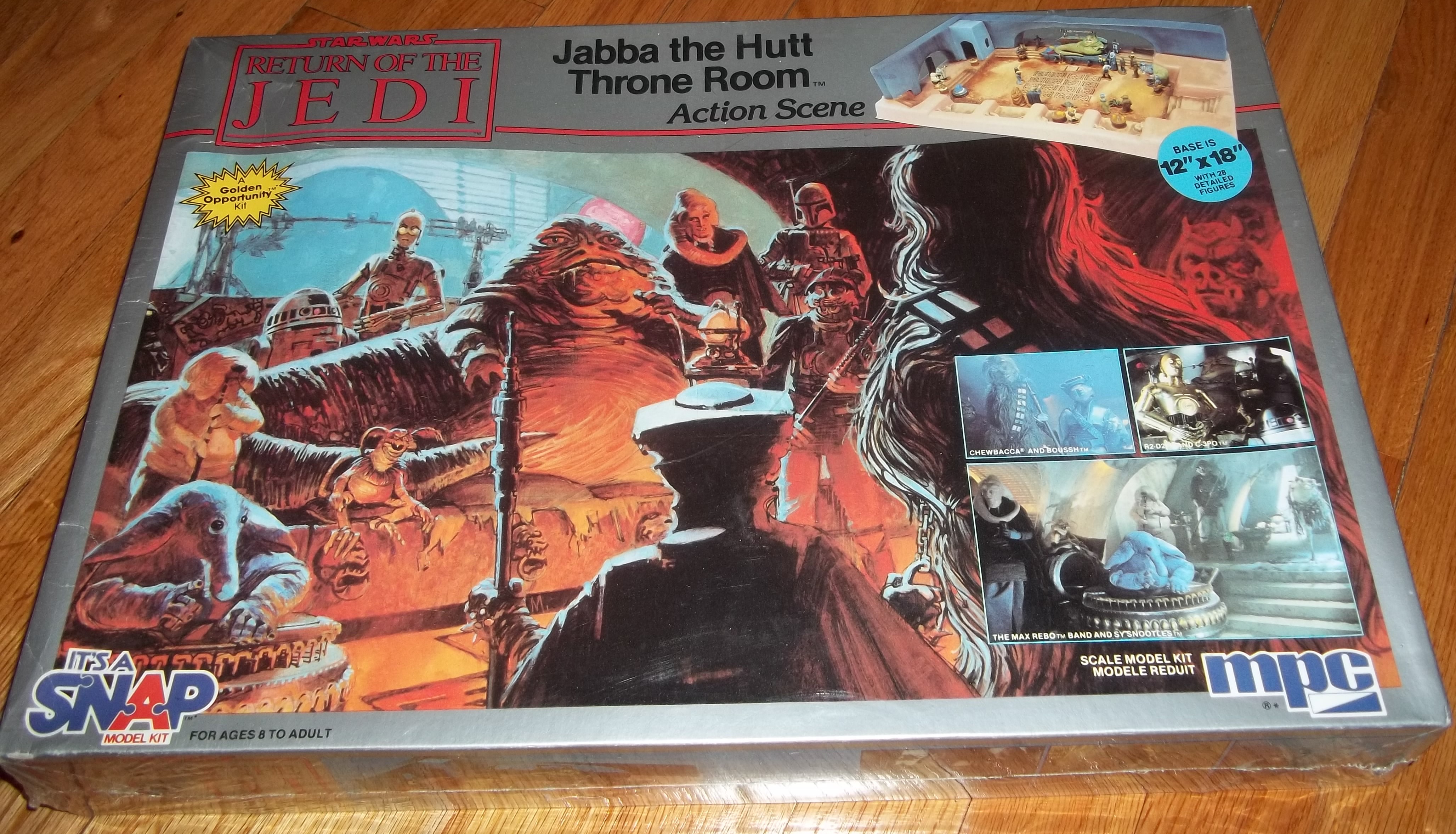 jabba the hutt throne room model kit