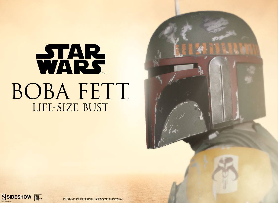 sideshow boba fett life size bust