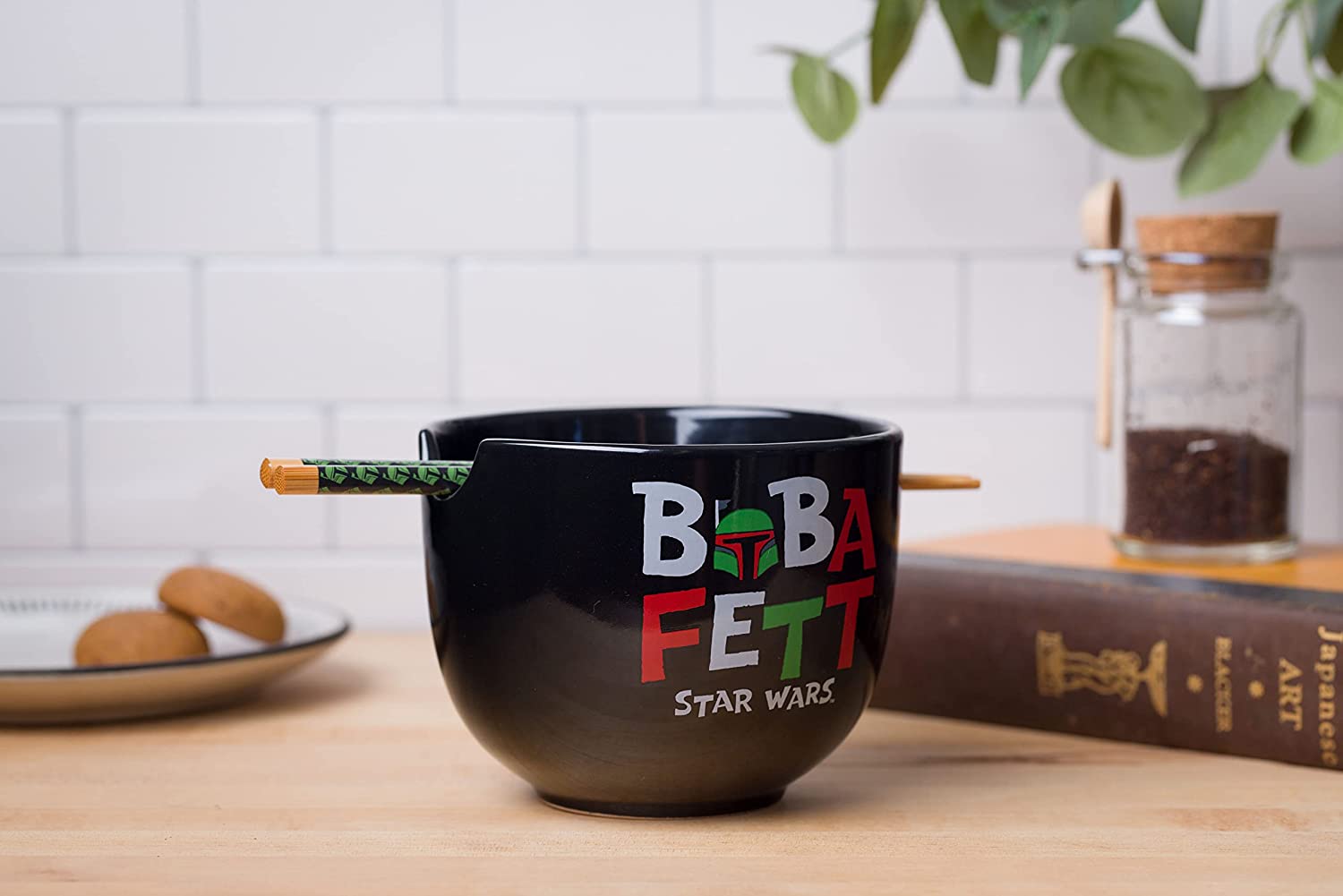 Star Wars The Mandalorian Boba Fett Ceramic Soup Mug Holds 24 Ounce