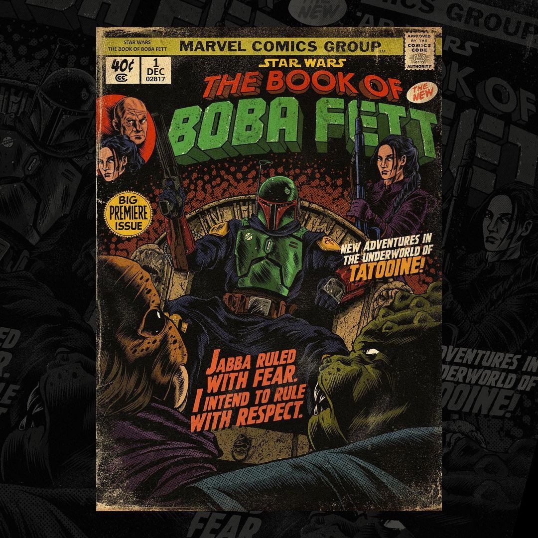 "The Book of Boba Fett" as Vintage Comic by dvglzv Image Galleries