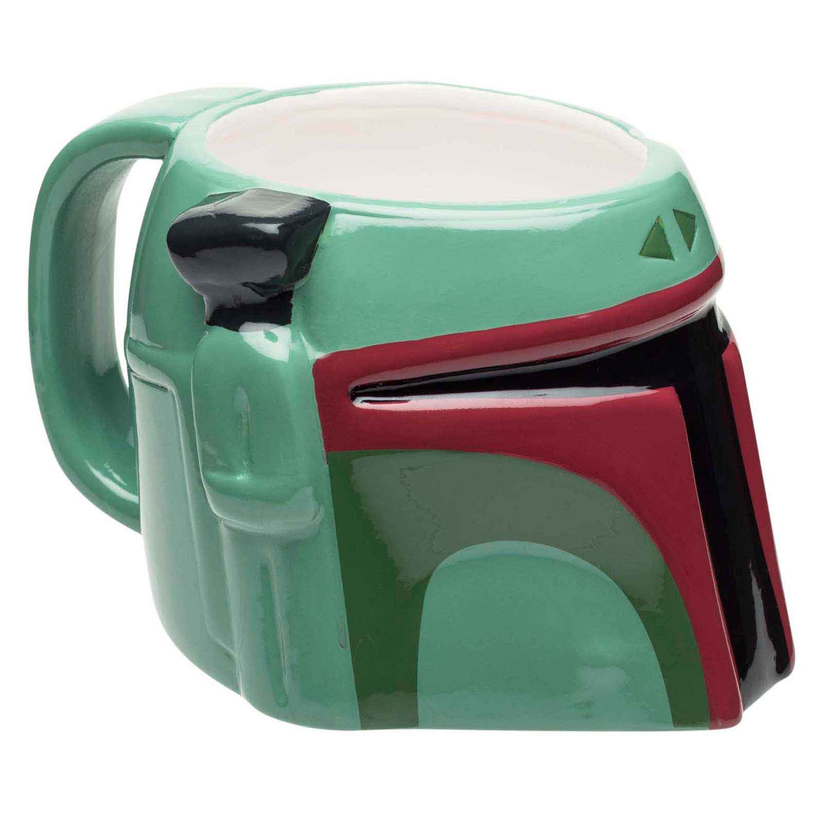 Star Wars 3D Sculpted Boba Fett Helmet Ceramic Mug