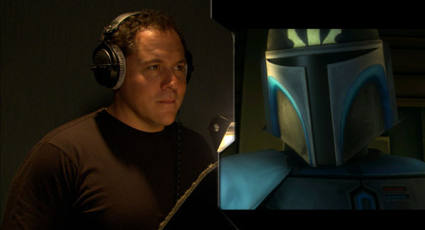 Jon Favreau and Pre Vizsla