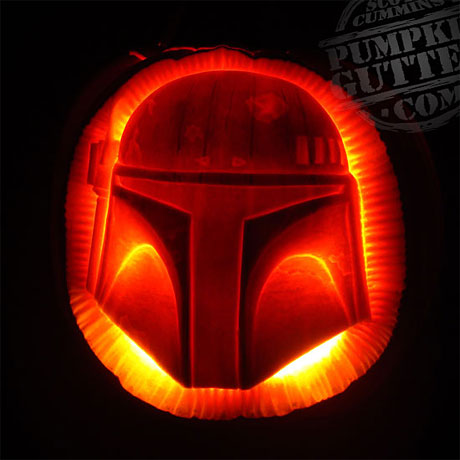 Fett pumpkin by PumpkinGutter.com