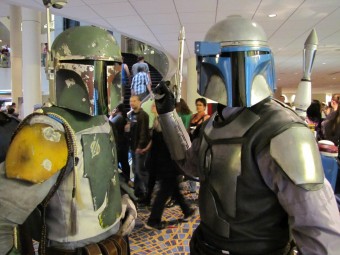 Polifka (Boba) and Chana (Jango) at Dragon Con 2013