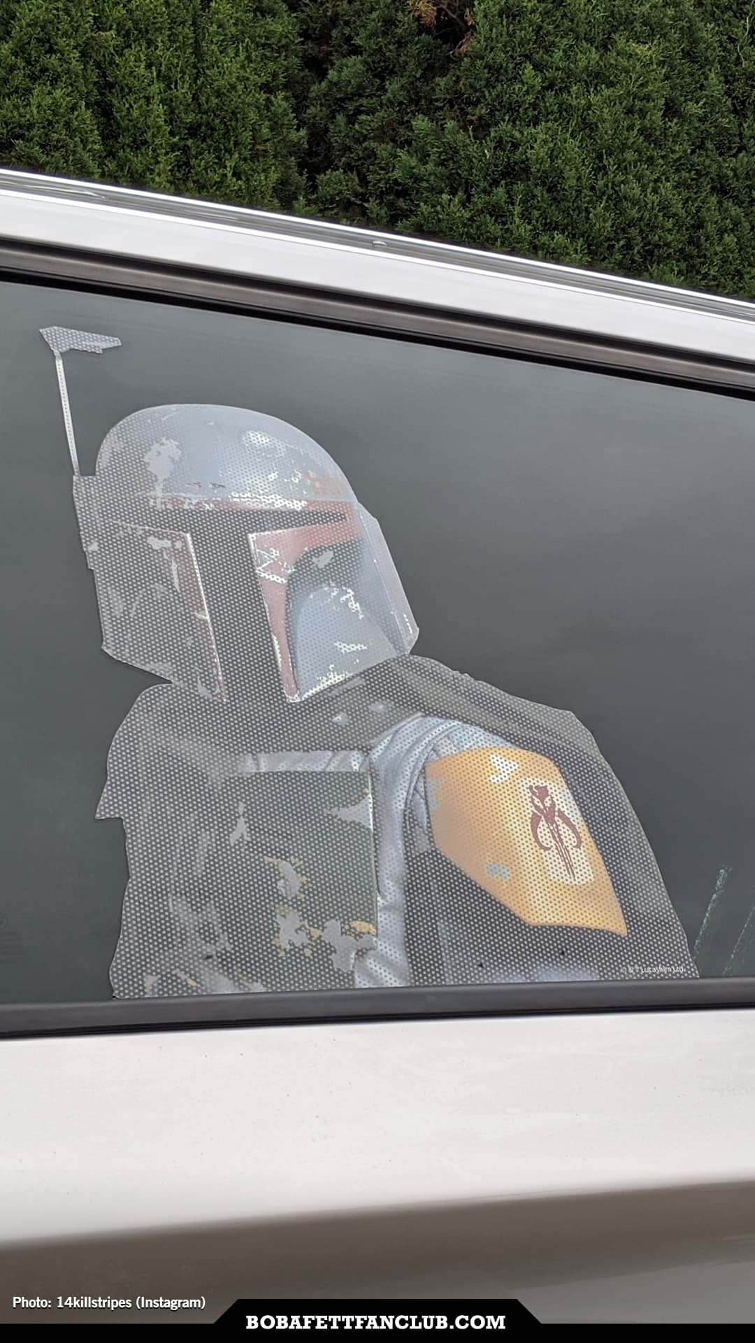 6" Mandalorian Boba Fett Star Wars car window decal sticker 13 COLORS
