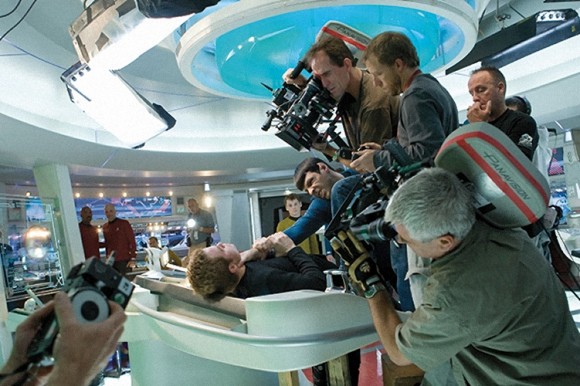 Frame of reference. This is how Star Trek was shot. Star Wars Episode 7 will use the same camera team and director.