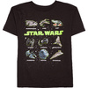 Star Wars Boys\' Starship Glow Short Sleeve Graphic T-Shirt