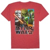 Star Wars Boys Vertical Tri Short Sleeve Graphic Crew T-Shirt With Shimmer Ink