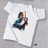Bounty Hunter Boba Fett Cotton T-Shirt (Star Wars Galaxy 1 Card Art)