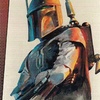 Topps Star Wars Galaxy Just Toys Bend-Em Cards #M Boba Fett (1993)