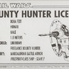 Boba Fett Bounty Hunter License