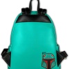 Boba Fett Floral Embroidered Purse Mini Backpack