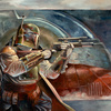 "Boba Fett with Slave I" by Lee Kohse