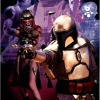 Classico Jango Fett and Zam Wesell Bounty Hunters Postcard...