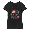 Fifth Sun Boba Fett Floral Print Helmet Girl's T-Shirt