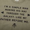 Heroes &amp; Villains Simple Man Quote T-Shirt