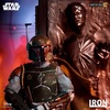 Iron Studios Boba Fett and Han Solo in Carbonite Deluxe...