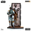 Iron Studios Boba Fett and Han Solo in Carbonite Deluxe...