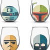 JoyJolt Star Wars Helmet Hues Drinking Glasses