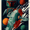 LEGO Boba Fett and Slave I Poster (Walmart Exclusive)