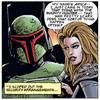 Mara Jade as Arica with Boba Fett