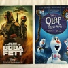 Star Wars Disney Book of Boba Fett AMC Movie Poster 19x13 Olaf Presents 2-sided 