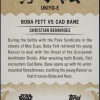 Topps Star Wars Meiyo UK-1 Boba Fett vs. Cad Bane
