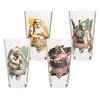 Vandor Star Wars 4 Piece 16oz Glass Set