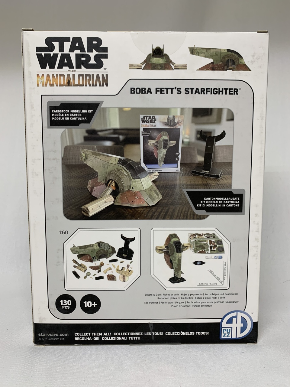 Review: Boba Fett's Starfighter Paper Model Kit by 4D Puzzle